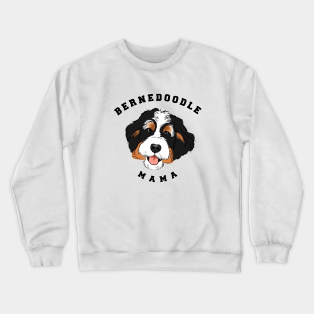 Bernedoodle Mama, Bernedoodle Mom, Bernedoodle Girl, Bernedoodle Lover Crewneck Sweatshirt by sockdogs